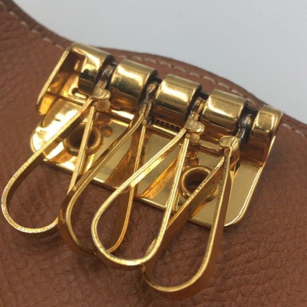 Hermes Key Case Gold Veau Epsom 4 Rows Key Holder - Picture 9 of 10